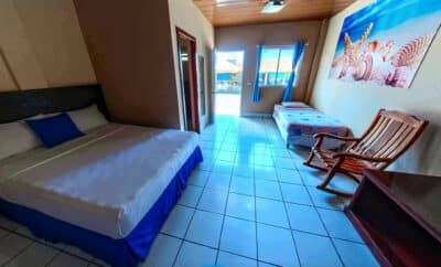 Hotel Vista Masachapa – Room for 5 guests on ground floor.